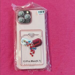 Stylish Pink Phone Case for 13 Pro Max